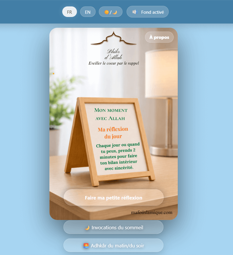 Aperçu application Chevalet quotidien